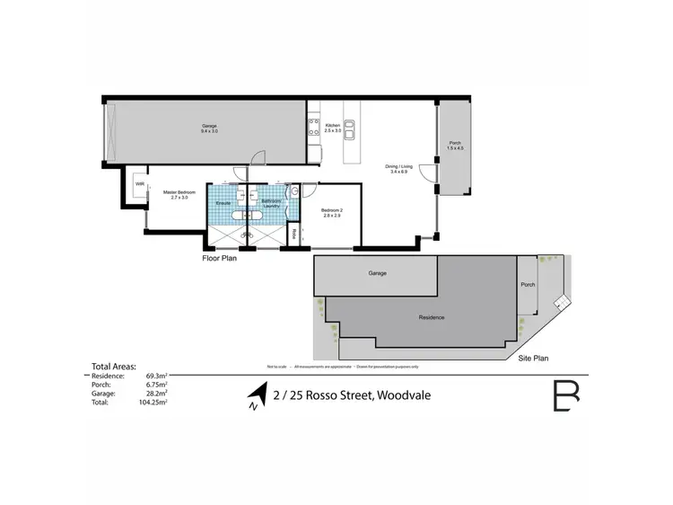 Floorplan of Homely house listing, 2/25 Rosso Meander, Woodvale WA 6026