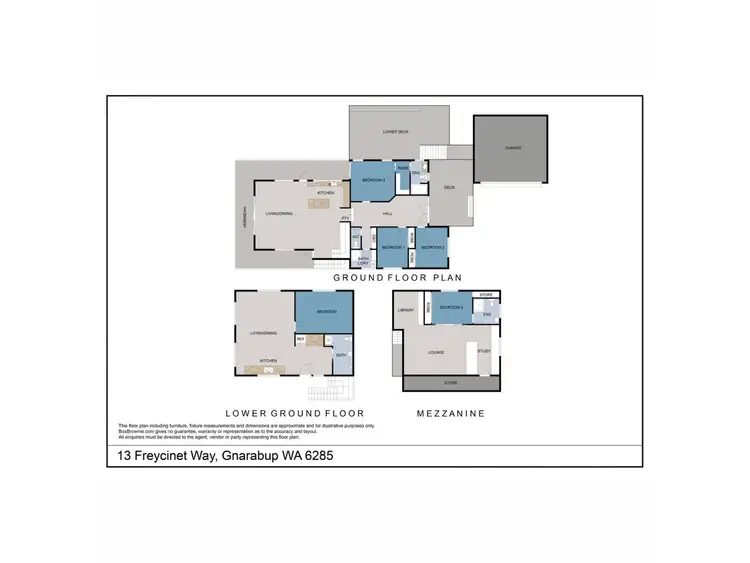 Floorplan of Homely house listing, 13 Freycinet Way, Gnarabup WA 6285