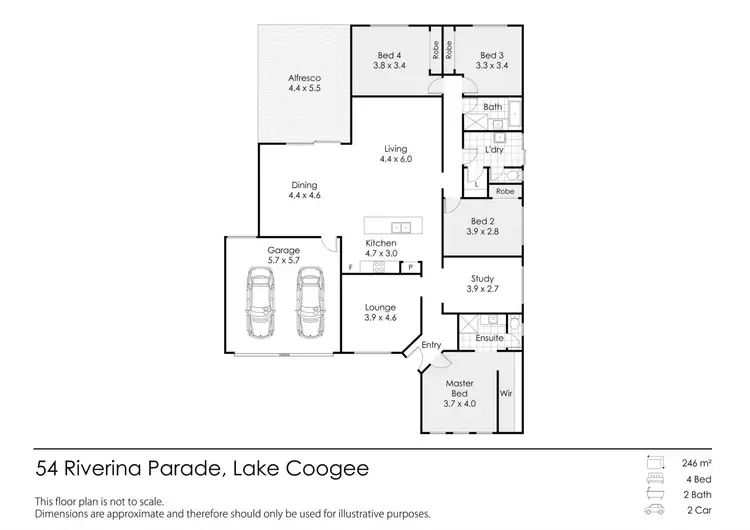 Floorplan of Homely house listing, 54 Riverina Parade, Lake Coogee WA 6166