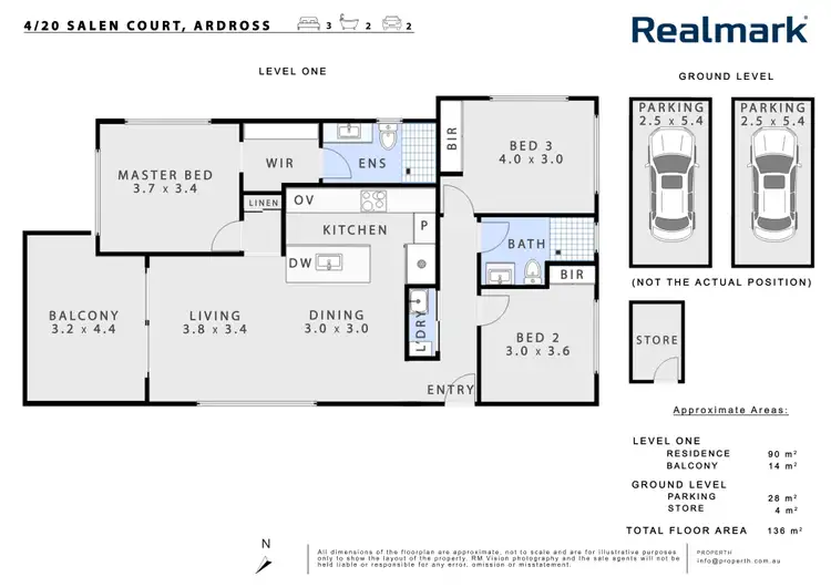 Floorplan of Homely apartment listing, 4/20 Salen Court, Ardross WA 6153