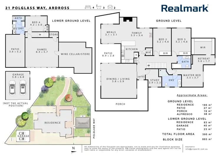 Floorplan of Homely house listing, 21 Polglass Way, Ardross WA 6153