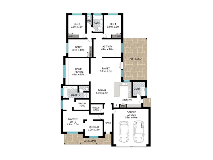 Floorplan of Homely house listing, 23 Bocker Street, Dardanup WA 6236