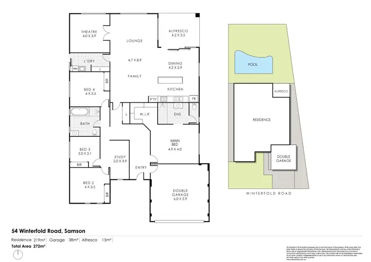 Floorplan of Homely house listing, 54 Winterfold Road, Samson WA 6163
