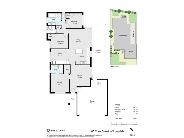 Floorplan of Homely house listing, 65 Trink Street, Cloverdale WA 6105