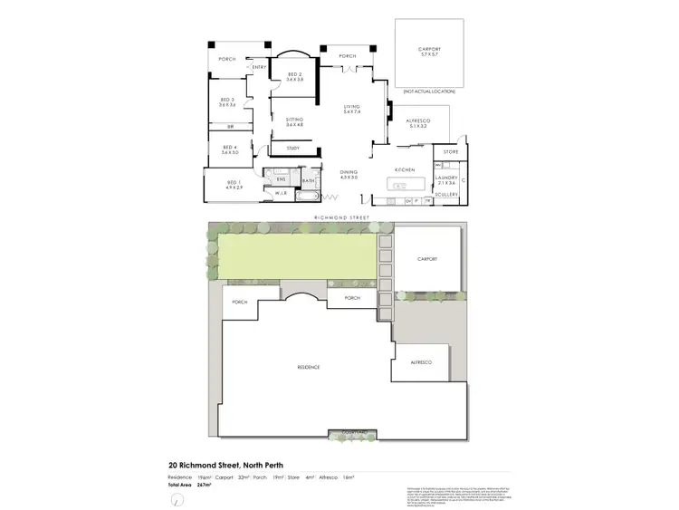 Floorplan of Homely house listing, 20 Richmond Street, North Perth WA 6006