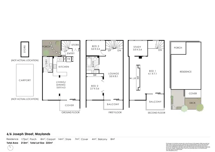 Floorplan of Homely townhouse listing, 6/6 Joseph Street, Maylands WA 6051