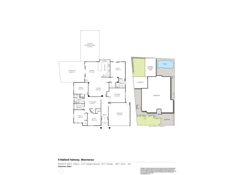 Floorplan of Homely house listing, 4 Ballard Fairway, Wanneroo WA 6065