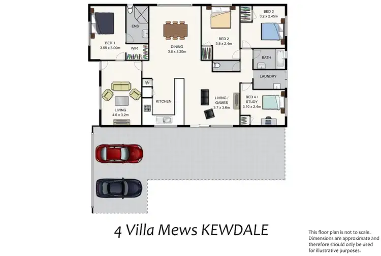 Floorplan of Homely house listing, 4 Villa Mews, Kewdale WA 6105