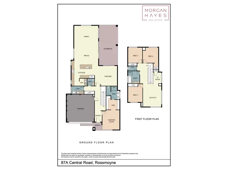 Floorplan of Homely house listing, 87A Central  Road, Rossmoyne WA 6148
