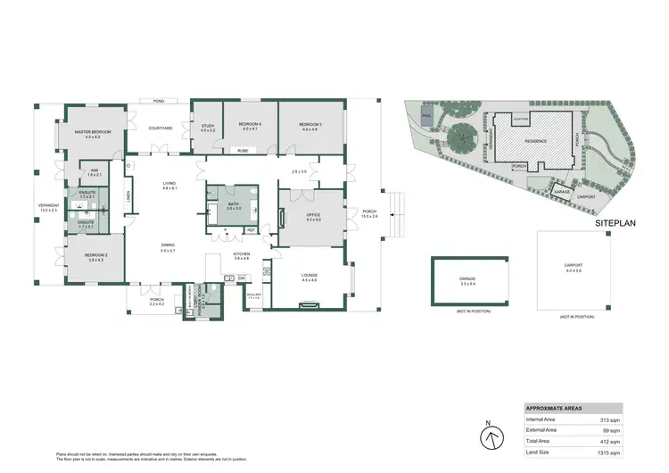 Floorplan of Homely house listing, 1 Melrose Crescent, Menora WA 6050