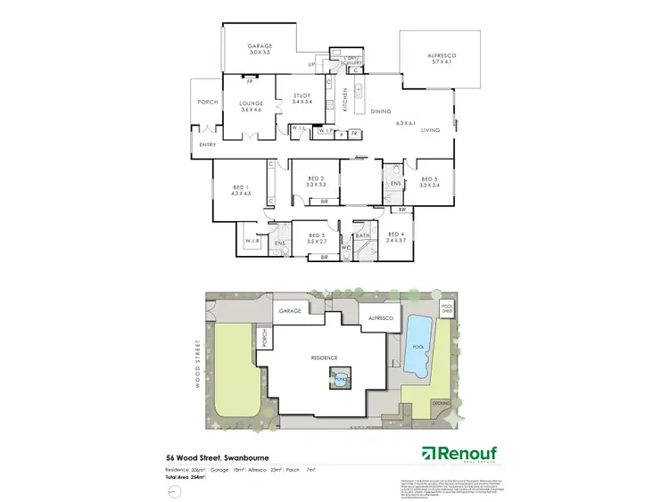 Floorplan of Homely house listing, 56 Wood Street, Swanbourne WA 6010