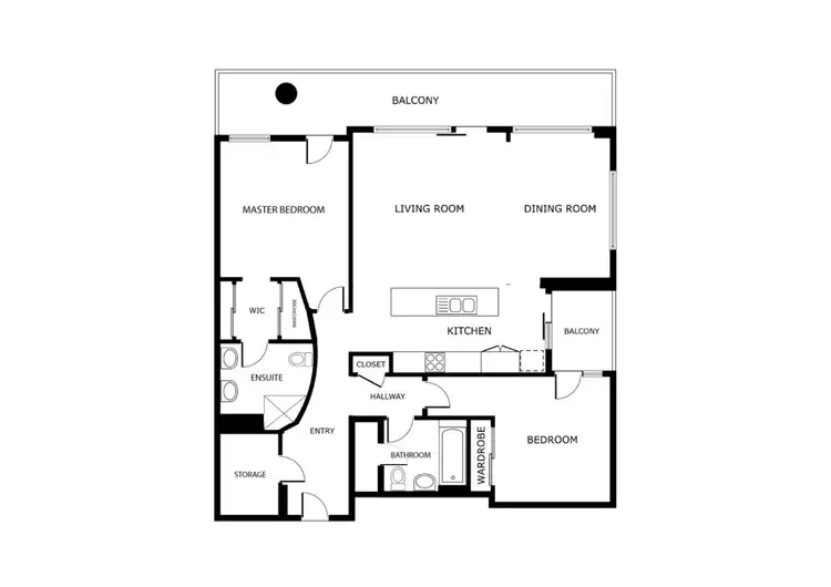Floorplan of Homely apartment listing, 5A/1303 Hay Street, West Perth WA 6005