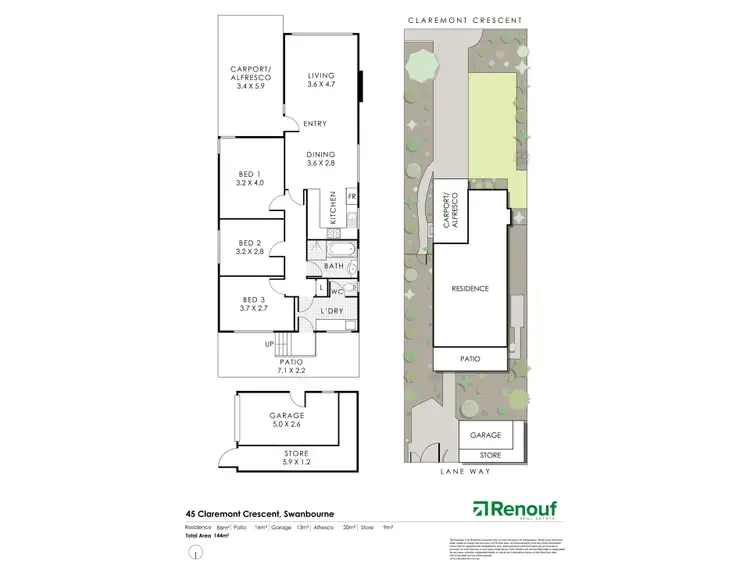 Floorplan of Homely house listing, 45 Claremont Crescent,, Swanbourne WA 6010