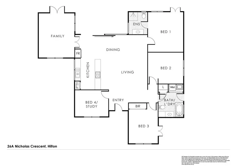Floorplan of Homely house listing, 26A Nicholas Crescent, Hilton WA 6163