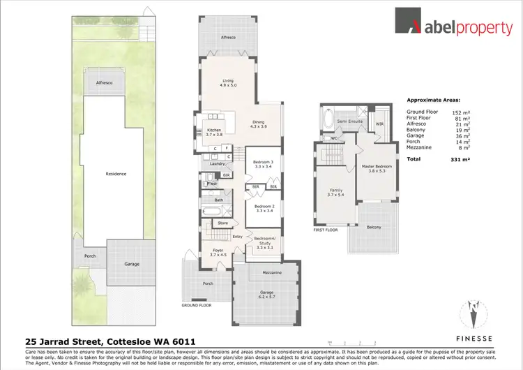 Floorplan of Homely house listing, 25 Jarrad Street, Cottesloe WA 6011