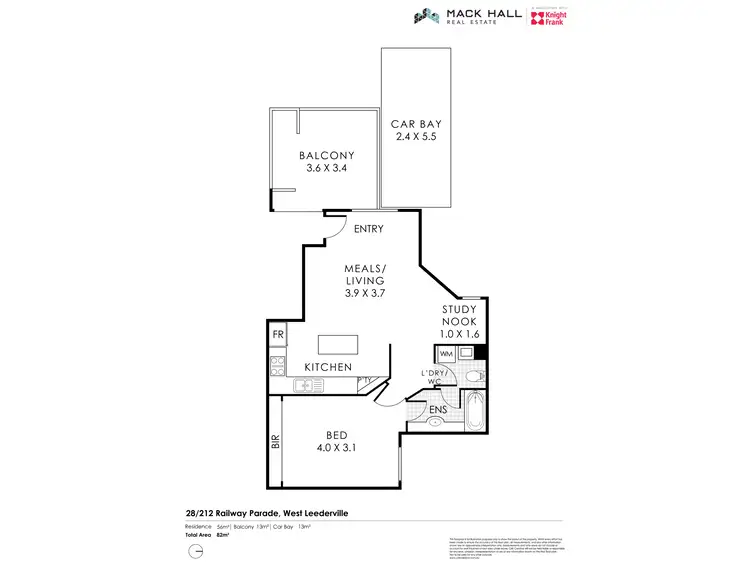 Floorplan of Homely apartment listing, 28/212 Railway Parade, West Leederville WA 6007