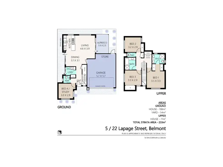 Floorplan of Homely townhouse listing, 5/22 Lapage Street, Belmont WA 6104