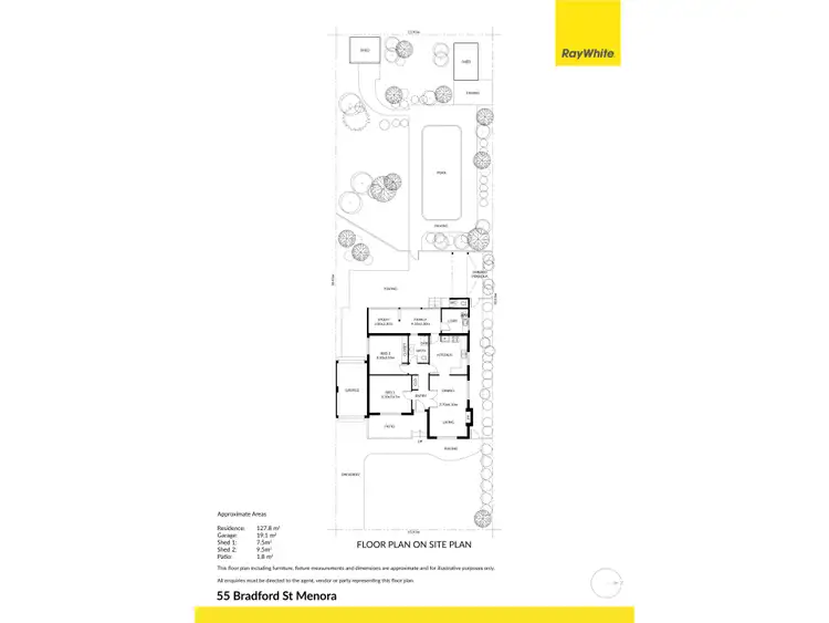 Floorplan of Homely house listing, 55 Bradford Street, Menora WA 6050