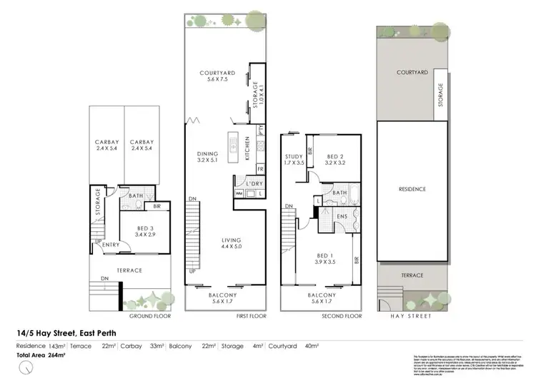 Floorplan of Homely house listing, 14/5 Hay Street, East Perth WA 6004
