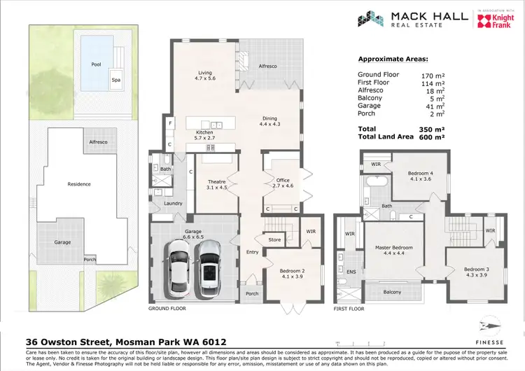 Floorplan of Homely house listing, 36 Owston Street, Mosman Park WA 6012