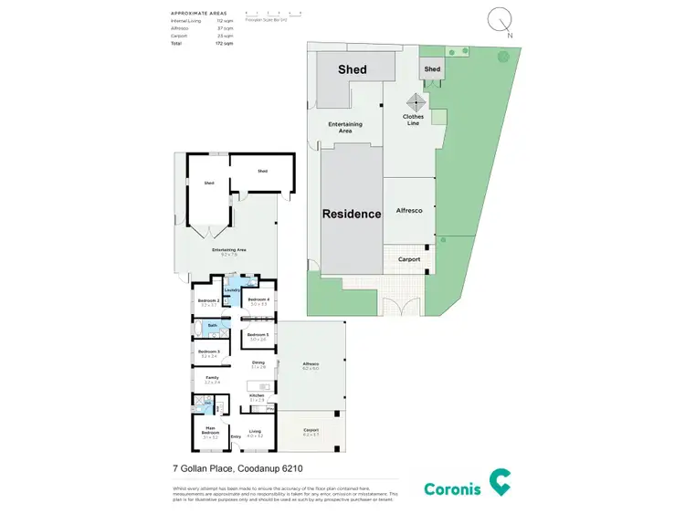 Floorplan of Homely house listing, 7 Gollan Place, Coodanup WA 6210