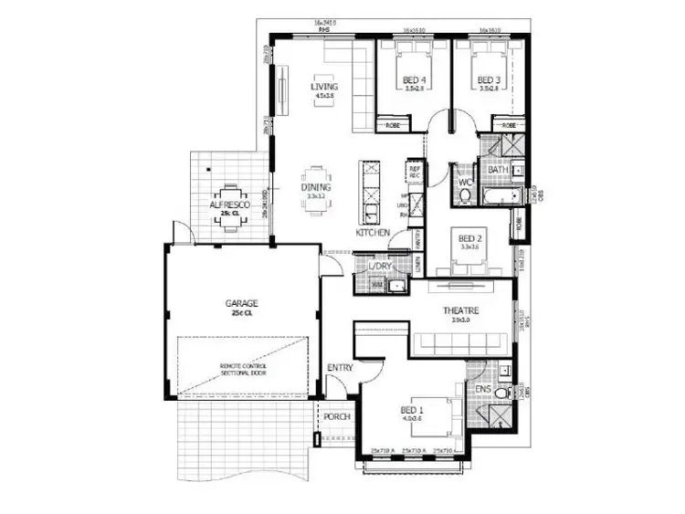 Floorplan of Homely house listing, 19 Magic Loop, Two Rocks WA 6037