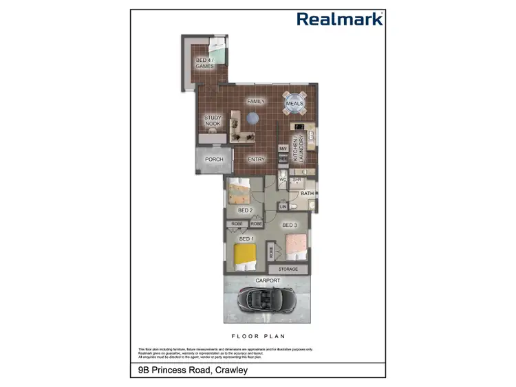 Floorplan of Homely house listing, 9B Princess Road, Crawley WA 6009