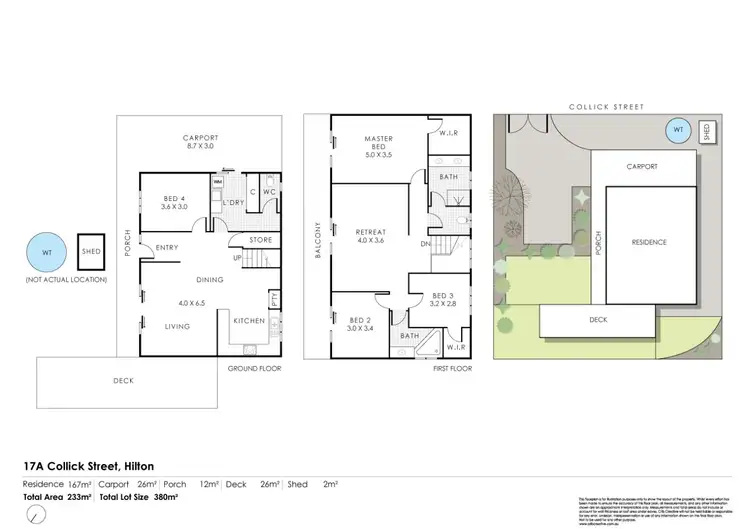Floorplan of Homely house listing, 17A Collick Street, Hilton WA 6163