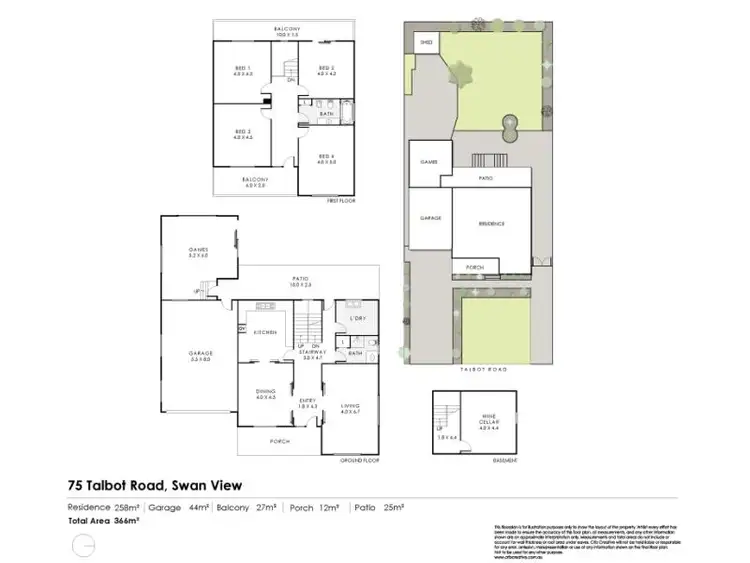 Floorplan of Homely house listing, 75 Talbot Road, Swan View WA 6056