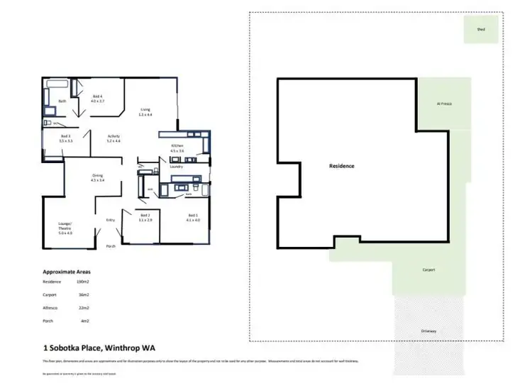 Floorplan of Homely house listing, 1 Sobotka Place, Winthrop WA 6150