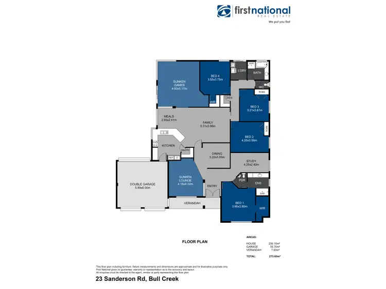 Floorplan of Homely house listing, 23 Sanderson Road, Bull Creek WA 6149
