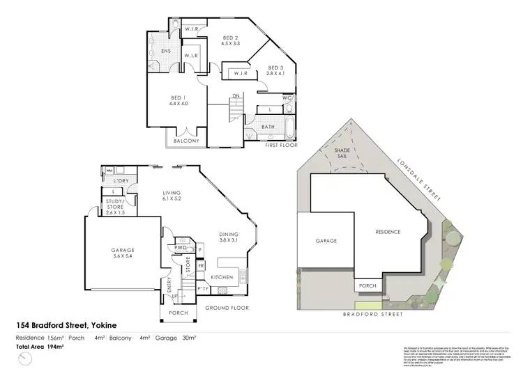 Floorplan of Homely house listing, 154 Bradford Street, Yokine WA 6060