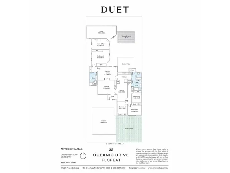 Floorplan of Homely house listing, 33 Oceanic Drive, Floreat WA 6014