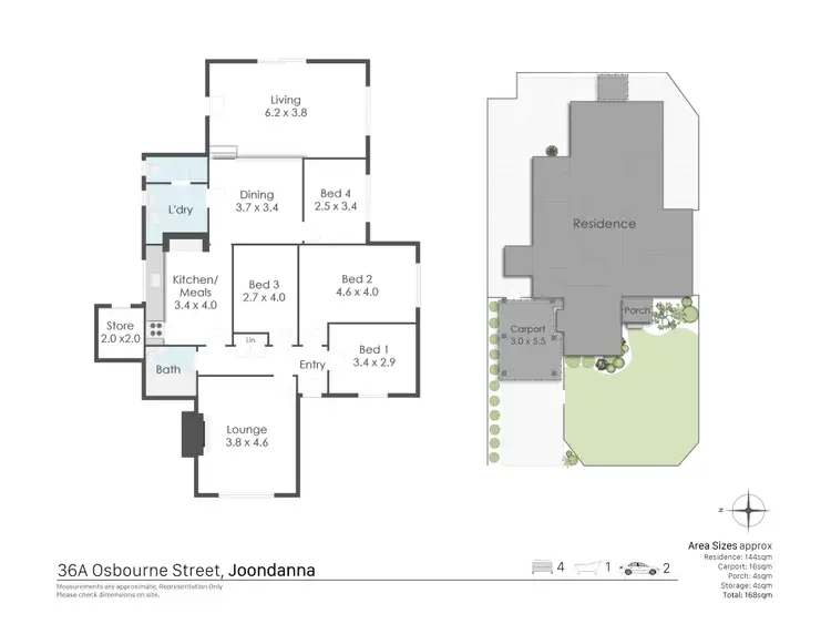 Floorplan of Homely house listing, 36A Osborne Street, Joondanna WA 6060