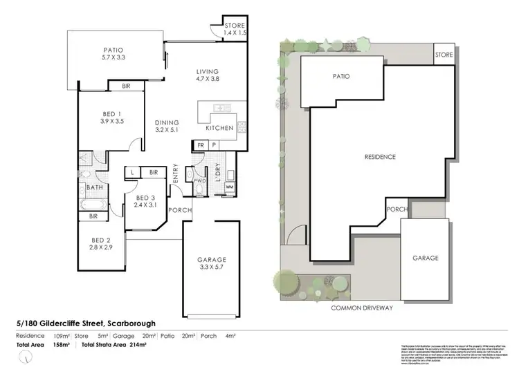 Floorplan of Homely villa listing, 5/180 Gildercliffe  Street, Scarborough WA 6019