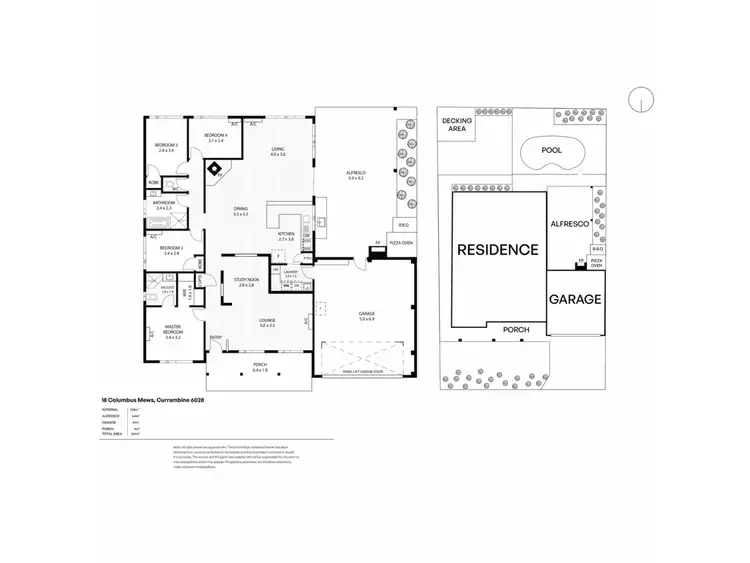 Floorplan of Homely house listing, 18 Columbus Mews, Currambine WA 6028