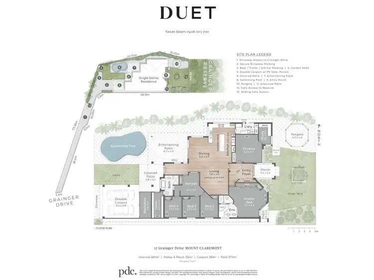 Floorplan of Homely house listing, 37 Grainger Drive, Mount Claremont WA 6010