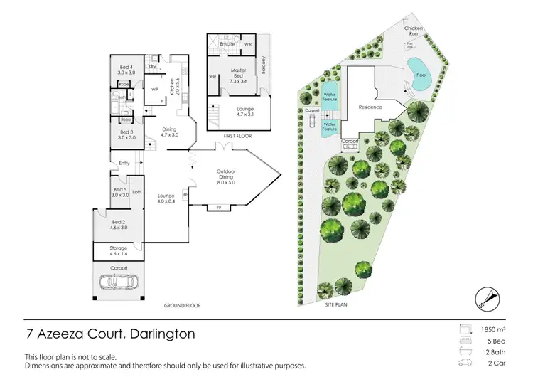 Floorplan of Homely house listing, 7 Azeeza Court, Darlington WA 6070