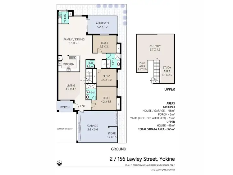 Floorplan of Homely villa listing, 2/156 Lawley Street, Yokine WA 6060