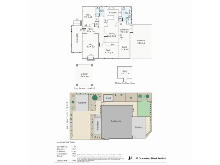 Floorplan of Homely house listing, 71 Drummond Street, Bedford WA 6052