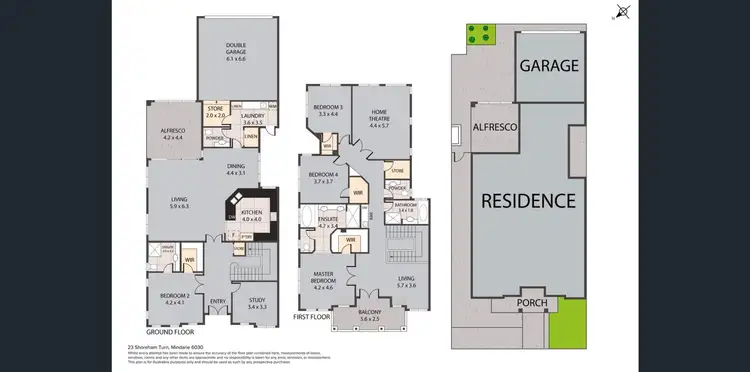 Floorplan of Homely house listing, 23 Shoreham Turn, Mindarie WA 6030