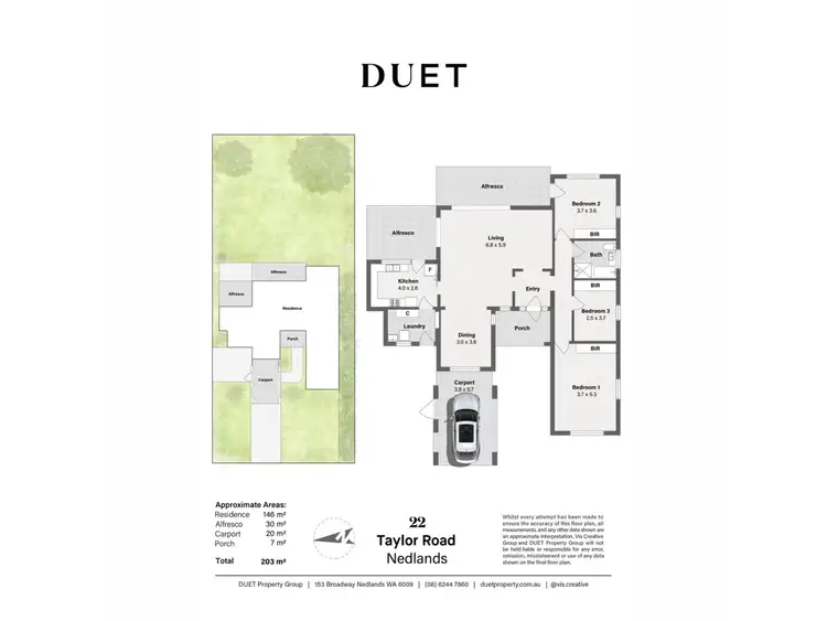 Floorplan of Homely house listing, 22 Taylor Road, Nedlands WA 6009