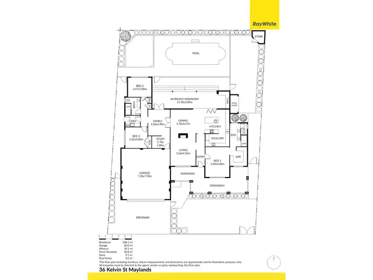 Floorplan of Homely house listing, 36 Kelvin Street, Maylands WA 6051