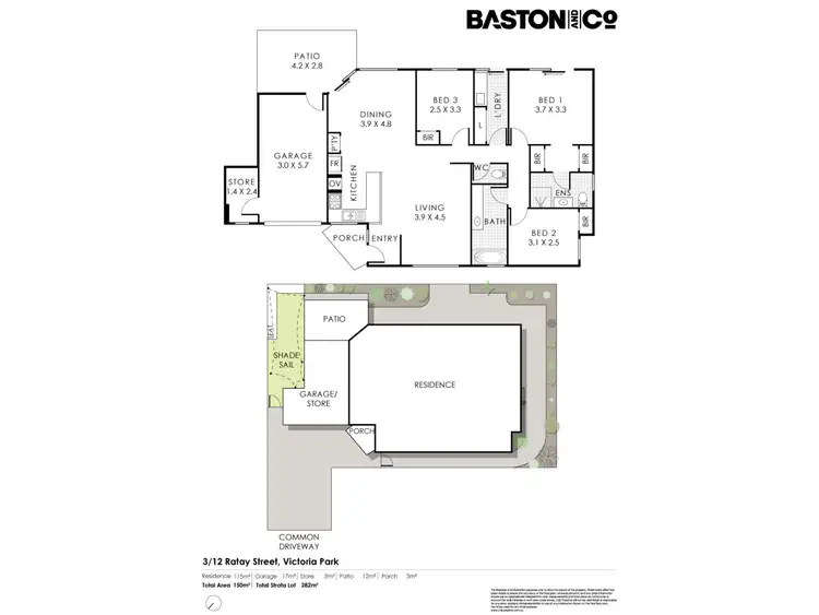 Floorplan of Homely villa listing, 3/12 Rathay Street, Victoria Park WA 6100