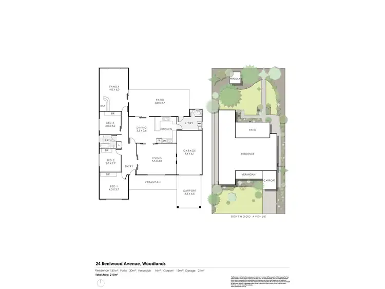 Floorplan of Homely house listing, 24 Bentwood Avenue, Woodlands WA 6018
