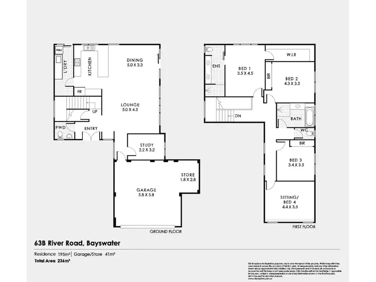 Floorplan of Homely house listing, 63B River Road, Bayswater WA 6053