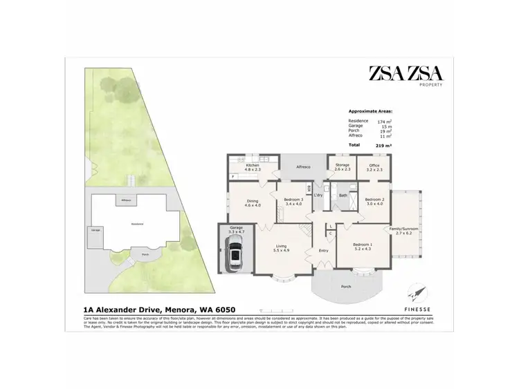 Floorplan of Homely house listing, 1A Alexander Drive, Menora WA 6050