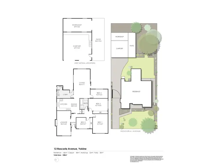 Floorplan of Homely house listing, 12 Roscorla Avenue, Yokine WA 6060