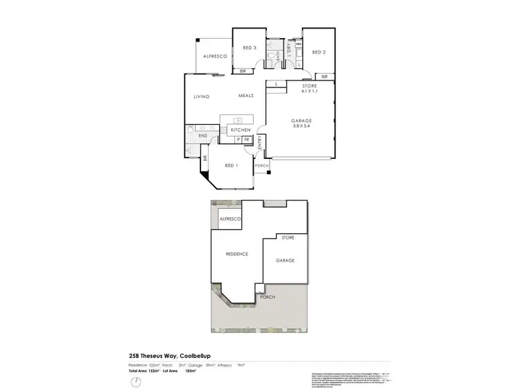 Floorplan of Homely house listing, 25B Theseus Way, Coolbellup WA 6163