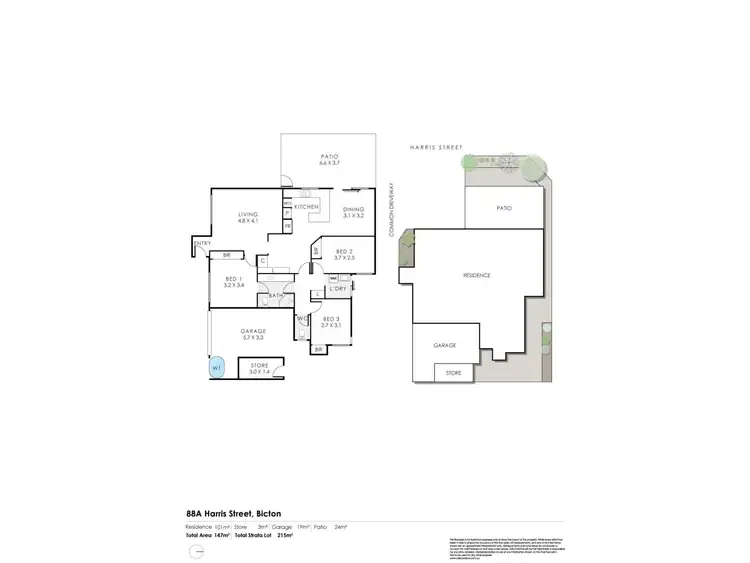 Floorplan of Homely villa listing, 88A Harris Street, Bicton WA 6157